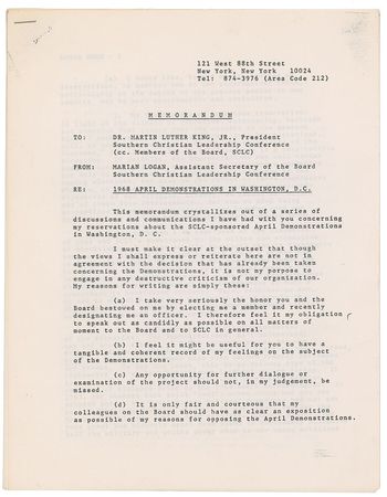 Lot #240 Martin Luther King, Jr Typed Memos - Image 7