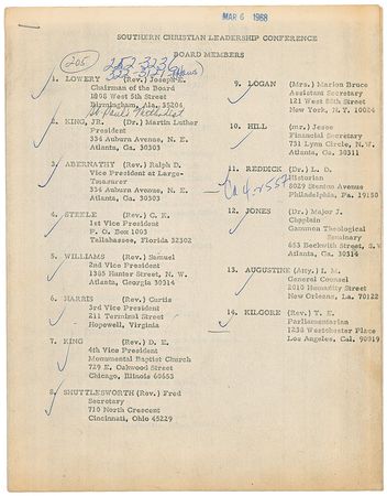 Lot #241 Southern Christian Leadership Conference - Image 1