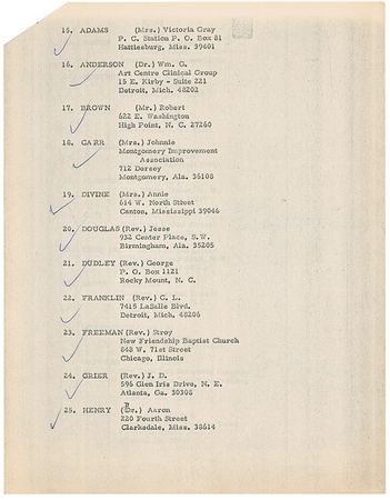 Lot #241 Southern Christian Leadership Conference - Image 2