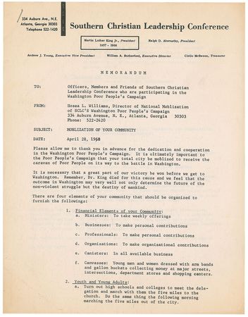 Lot #242 Southern Christian Leadership Conference - Image 1