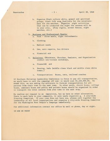 Lot #242 Southern Christian Leadership Conference - Image 2