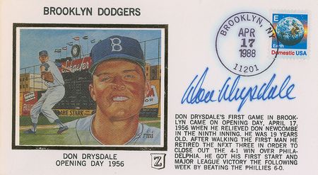 Lot #1072 Sandy Koufax and Don Drysdale First Day Cover - Image 2