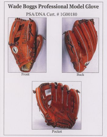 Lot #1054 Wade Boggs Baseball Glove - Image 3