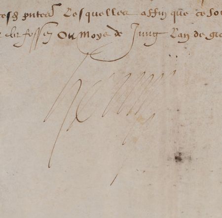 Lot #355 King Henry III of France Signed Document - Image 2