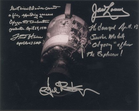 Lot #534 Apollo 13 Signed Photograph - Image 1