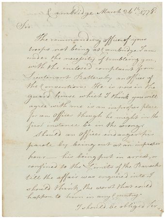 Lot #422 John Burgoyne: Penned to the enemy commander in 1778, hoping to free a redcoat officer - Image 1