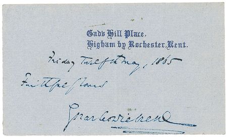 Lot #665 Charles Dickens Signature - Image 1