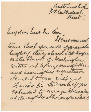 Lot #680 Francis Scott Key Check - Image 2