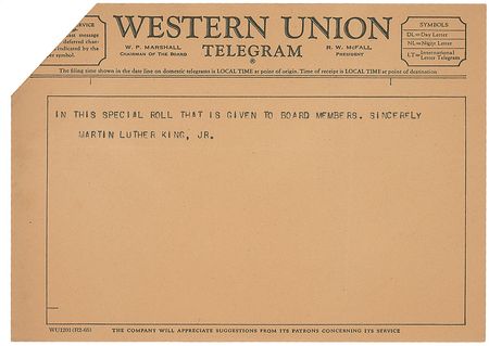 Lot #232 Martin Luther King, Jr: Outraged at the ?dastardly shooting of James Meredith,? MLK plans the 1966 March Against Fear - Image 2