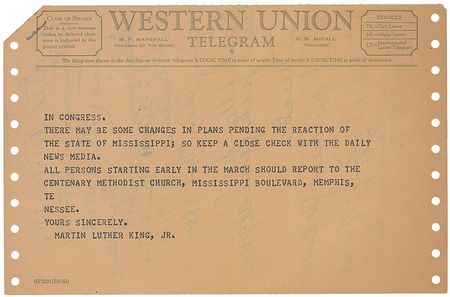 Lot #232 Martin Luther King, Jr: Outraged at the ?dastardly shooting of James Meredith,? MLK plans the 1966 March Against Fear - Image 4