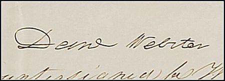 Lot #31 Millard Fillmore and Daniel Webster: Two Whig leaders sign ship’s papers for an 1851 whaling vessel - Image 3