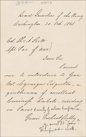 Lot #450 Winfield Scott - Image 2