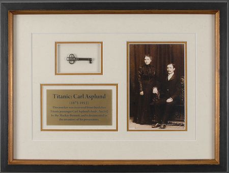 Lot #294 Carl Asplund: Ornate iron key recovered