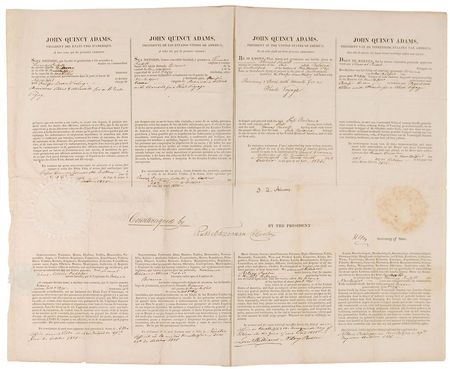 Lot #15 John Quincy Adams and Henry Clay: Ship’s