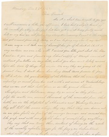 Lot #427 Civil War Handwritten Letter Signed - Image 1