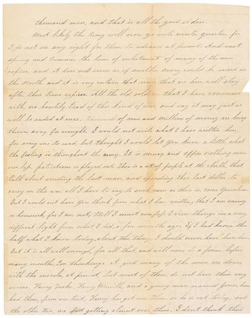 Lot #427 Civil War Handwritten Letter Signed - Image 2