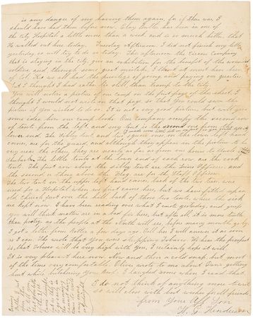 Lot #427 Civil War Handwritten Letter Signed - Image 3
