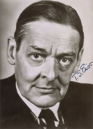 Lot #706 T. S. Eliot Signed Photograph - Image 1