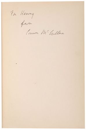 Lot #661 Carson McCullers: Rare inscribed The Ballad of the Sad Cafe - Image 1