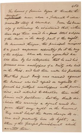 Lot #650 Washington Irving Handwritten Manuscript - Image 1