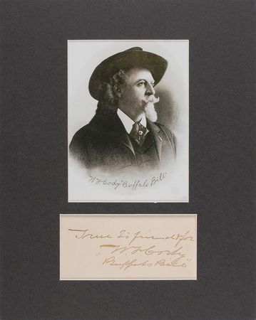 Lot #192 William F. ‘Buffalo Bill’ Cody Signed Quote - Image 2