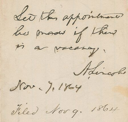 Lot #37 Abraham Lincoln: On the threshold of victory one day before the 1864 election - Image 1