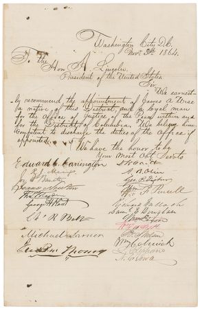Lot #37 Abraham Lincoln: On the threshold of victory one day before the 1864 election - Image 3