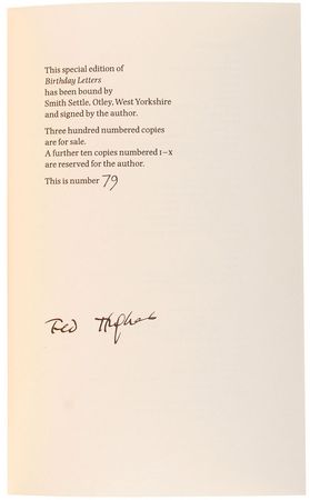 Lot #715 Ted Hughes Book - Image 1