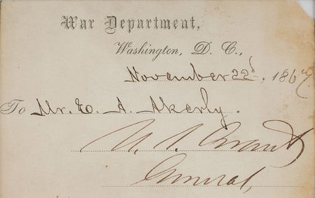 Lot #43 U. S. Grant Signature - Image 1