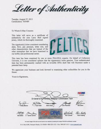 Lot #1104 Larry Bird Basketball Jersey - Image 4