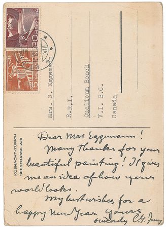 Lot #241 Carl Jung Handwritten Letter Signed - Image 1