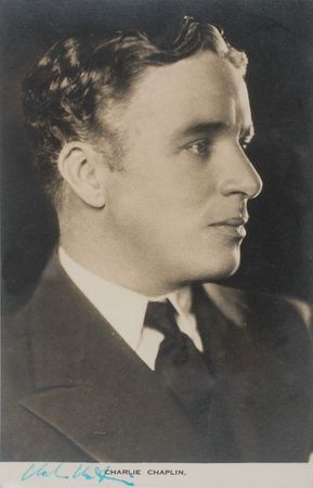 Lot #948 Charlie Chaplin Signed Photograph - Image 1