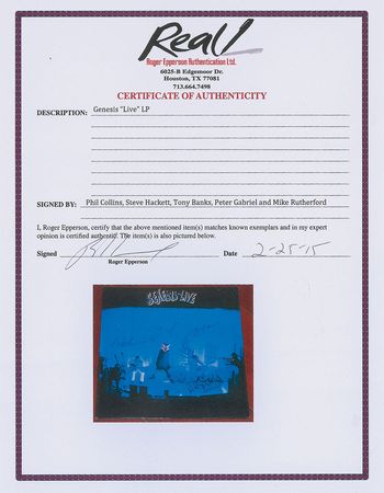 Lot #891 Genesis Album - Image 2