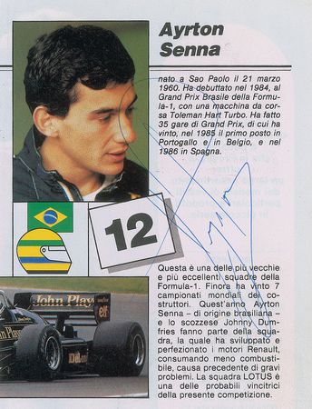 Lot #1119 Ayrton Senna Signed Photograph - Image 1