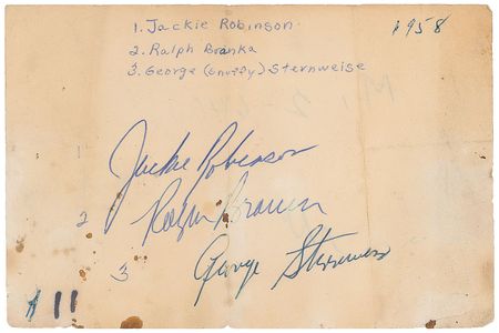 Lot #1116 Jackie Robinson Signature - Image 1