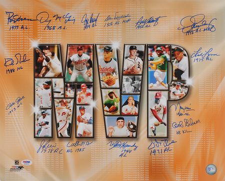 Lot #1129 Baseball MVPs Signed Photograph - Image 1