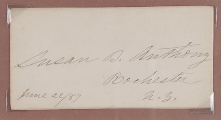 Lot #304 Susan B. Anthony and Lucy Stone Signature - Image 2