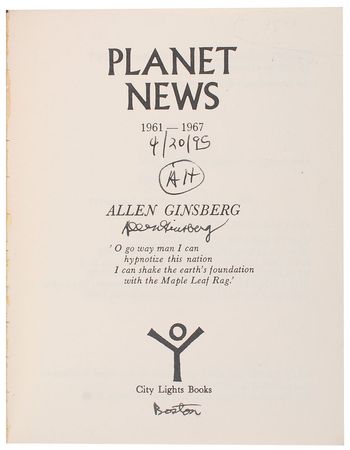 Lot #708 Allen Ginsberg - Image 1