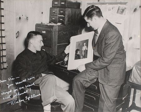 Lot #677 Mickey Spillane Signed Photograph - Image 2