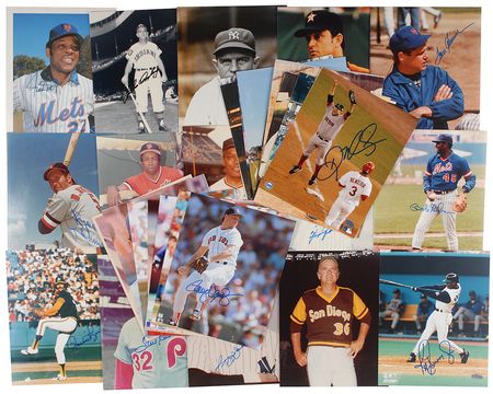 Lot #1127 Baseball Signed Photographs - Image 1