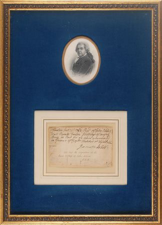 Lot #2 John Adams: Early 1763 autograph document