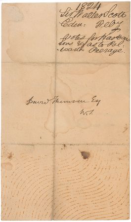 Lot #737 Sir Walter Scott Handwritten Letter Signed - Image 2