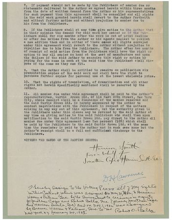 Lot #655 D. H. Lawrence: A year after Lady Chatterley, Lawrence signs on for a compilation of poetry - Image 2