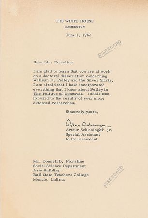 Lot #199 William Dudley Pelley and the Silver Legion: Lindbergh denies involvement with the notorious leader: 