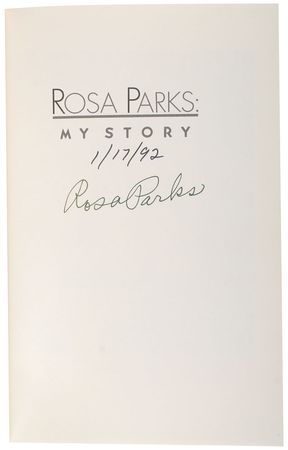 Lot #362 Rosa Parks Book - Image 1