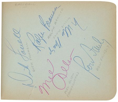 Lot #1103 Baseball and Entertainment: Featuring two dozen Hall of Famers, with Jackie Robinson, Ted Williams, and early Willie Mays - Image 3