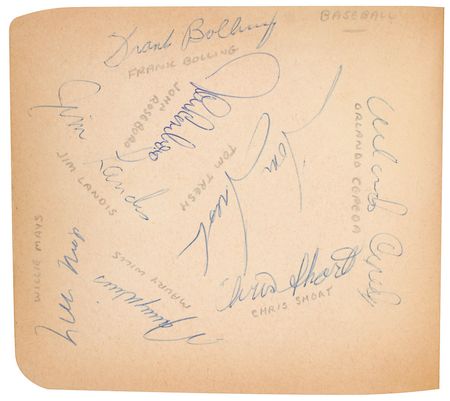 Lot #1103 Baseball and Entertainment: Featuring two dozen Hall of Famers, with Jackie Robinson, Ted Williams, and early Willie Mays - Image 5