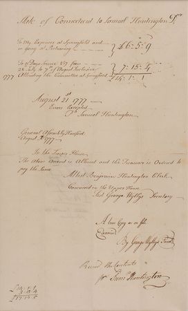 Lot #177 Samuel Huntington Signed Document - Image 2
