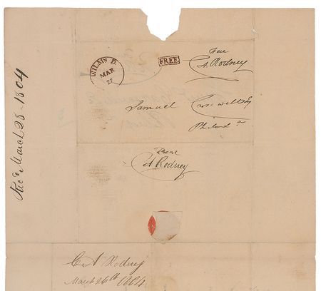 Lot #374 Caeser Rodney Handwritten Letter Signed - Image 3