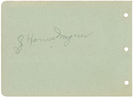 Lot #1123 Honus Wagner Signature - Image 1